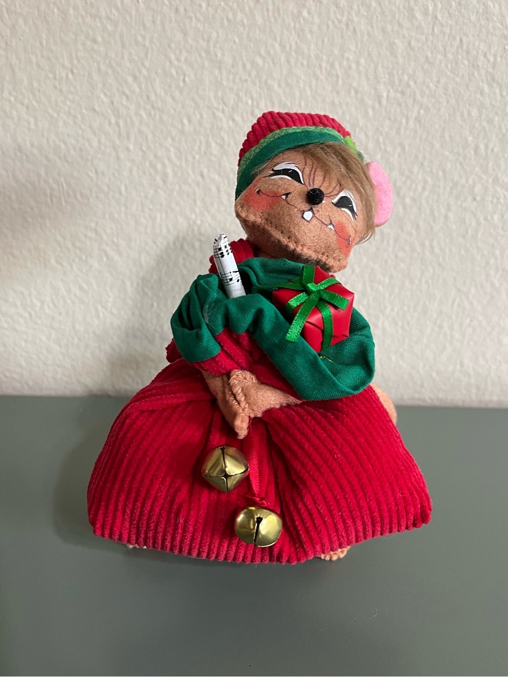 Annalee 2018 6” Jingle Bell Santa Mouse